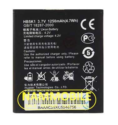Pin Huawei Y330 G330 G300 M865 C8810 S8520 T8600 A55 C8650 T8500 U660 U661 HB5K1 1250mAh Zin