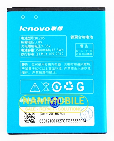 Pin LENOVO P770 P770I BL205 3500mAh  Zin