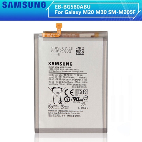 Pin Samsung Galaxy M20 M30 SM-M205F BG580AB 5000mAh Zin