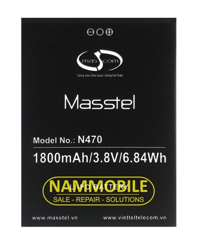 Pin Masstel N470 1800mAh Zin