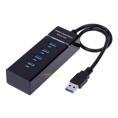 BỘ CHIA 4 CỔNG USB HUB 4 PORT TỐC ĐỘ 3.0 30CM CÓ LED