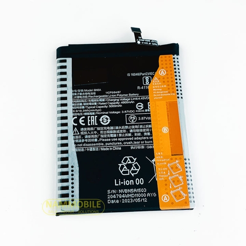 Pin Xiaomi Mi 3 Pro 5G, Redmi 10 5G, Redmi Note 10 5G, Redmi Note 10T 5G, Poco M3 Pro 5G BN5A 5000mAh Zin + Tặng Keo Dán Pin