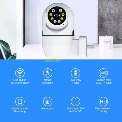 Camera Wifi 2Mpx Yoosee loại 1 PTZ trong nhà Cắm Trực Tiếp Ổ Điện, quan sát ban đêm, xoay 360 độ, đàm thoại hai chiều, human tracking