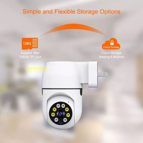 Camera Wifi 2Mpx Yoosee loại 1 PTZ trong nhà Cắm Trực Tiếp Ổ Điện, quan sát ban đêm, xoay 360 độ, đàm thoại hai chiều, human tracking