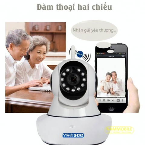Camera Wifi Yoosee 3 anten quan sát ban đêm, xoay 360 độ, đàm thoại hai chiều, human tracking