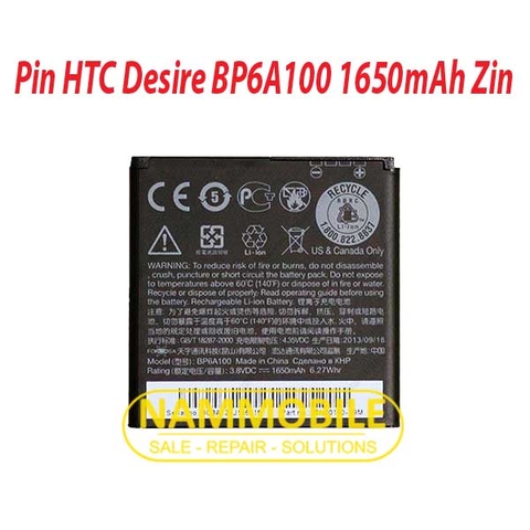 Pin HTC Desire 300 BP6A100 1650mAh Zin