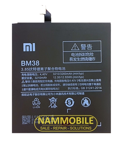 Pin Xiaomi MI 4S PLUS BM38 3260mAh Zin + Tặng Keo Dán Pin