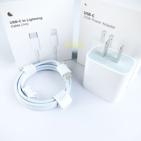 Bộ Sạc Nhanh PD 20w Cho IP 7/8plus/x/11/12/13/14/15PRM Củ+Cáp, BH 1 đổi 1, Không Nóng Máy, Xin Đừng So Với Loại Công Suất Thiếu Ghi Là 20W Nhưng Chỉ Có 12w-18w