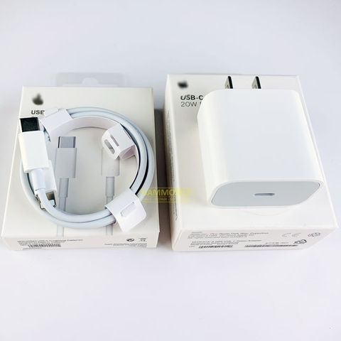 Bộ Sạc Nhanh PD 20w Cho IP 7/8plus/x/11/12/13/14/15PRM Củ+Cáp, BH 1 đổi 1, Không Nóng Máy, Xin Đừng So Với Loại Công Suất Thiếu Ghi Là 20W Nhưng Chỉ Có 12w-18w