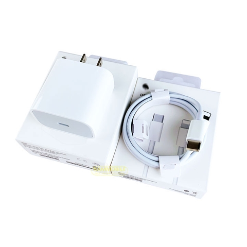 Bộ Sạc Nhanh PD 20w Cho IP 7/8plus/x/11/12/13/14/15PRM Củ+Cáp, BH 1 đổi 1, Không Nóng Máy, Xin Đừng So Với Loại Công Suất Thiếu Ghi Là 20W Nhưng Chỉ Có 12w-18w