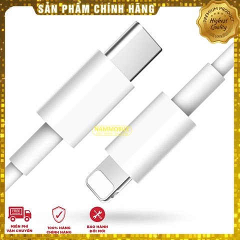 Cáp Sạc Nhanh PD 20W + Truyền Dữ Liệu USB Type C Ra Lightning cho iPhone 11/ 11 pro/ 11 promax và 12/12mini/ 12 pro/ 12 promax không chai pin