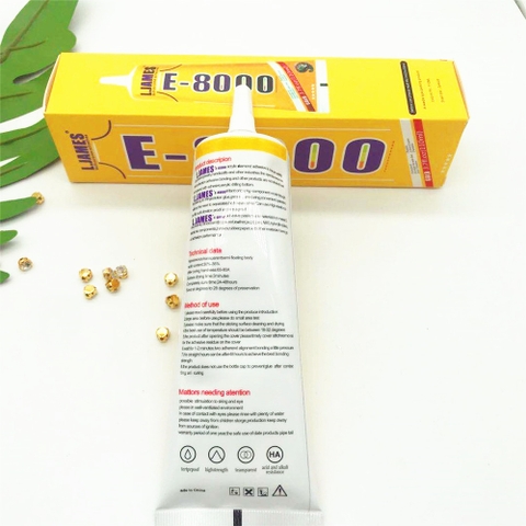 Keo Trong Chuyên Dán Viền Màn Hình Cảm Ứng, Kính Lưng, Ron ĐIỆN THOẠI ZHANLIDA E-8000 50ml - Hàng Nhập Khẩu