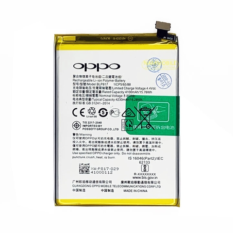 Pin Oppo A15 A15S BLP817 4230mAh Zin Chính Hãng + Tặng Siêu Dán Pin