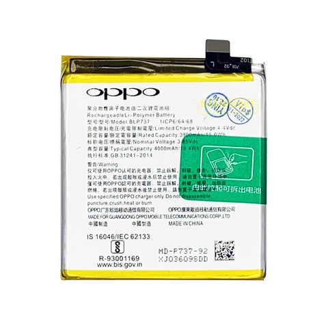 Pin Oppo Reno 2Z Reno 2F BLP737 4000mAh Zin Chính Hãng + Tặng Siêu Dán Pin