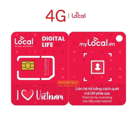 Sim 4G Mobifone Local 3Gb/ngày (90Gb/tháng) Tháng Đầu Miễn Phí A68 chỉ 68k/tháng