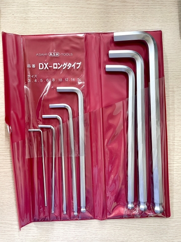 Bộ lục giác dài đầu bi 3-14mm AQS0810 ASAHI