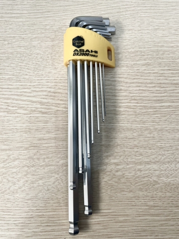 Bộ lục giác đầu bi dài 1.5-10mm AQKS910 ASAHI Nhật Bản