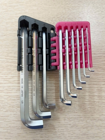 Bộ lục giác ngắn DZS0910 2 đầu chữ L Asahi Nhật Bản