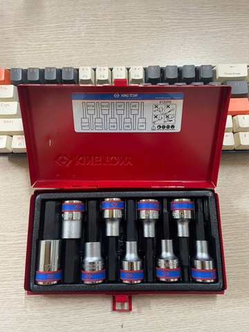 Bộ khẩu đầu lục giác 1/2'' H4-17mm  4120PR Kingtony