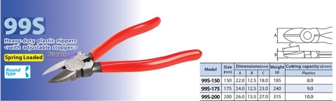 Kìm cắt nhựa 99S-175 Merry Nhật Bản