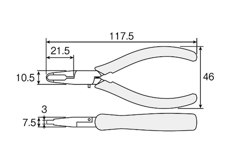 Kìm cắt nhựa N-36 Hozan Nhật Bản