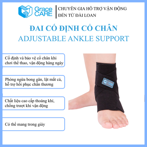 Đai cố định cổ chân Grace Care AB221