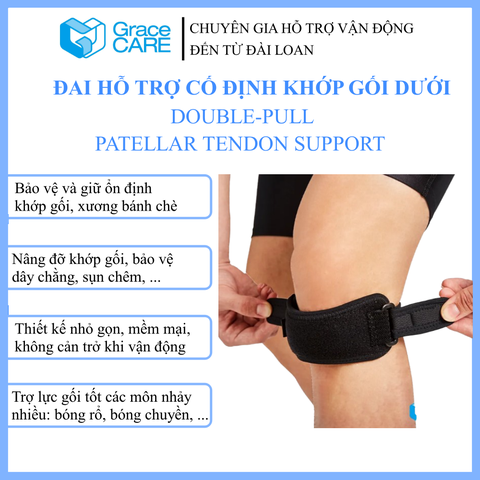 Đai bảo vệ xương bánh chè Grace Care KB224