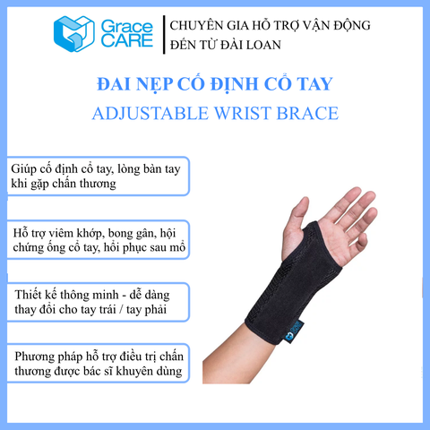 Đai nẹp cố định cổ tay Grace Care WS224