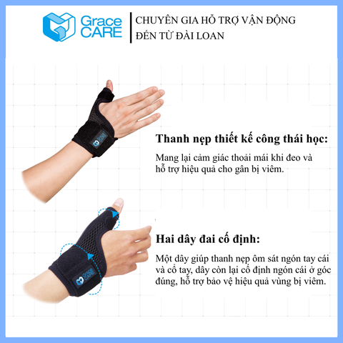 Đai nẹp cố định ngón tay cái Grace Care WS223