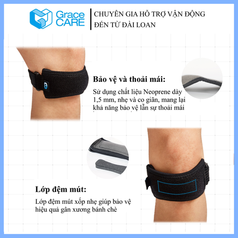 Đai bảo vệ xương bánh chè Grace Care KB224