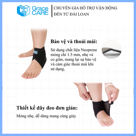 Đai cố định cổ chân Grace Care AB222