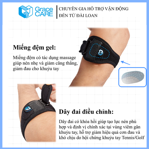 Đai bảo vệ khuỷu tay Grace Care EB223
