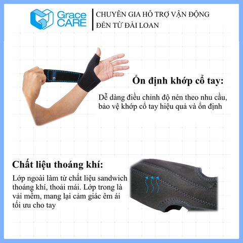 Đai nẹp cố định ngón tay cái Grace Care WS223