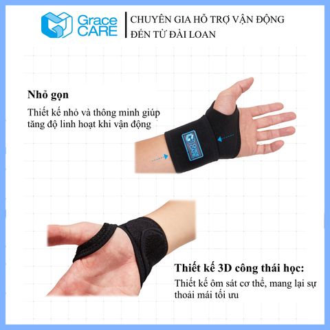 Đai quấn cố định cổ tay Grace Care WB221