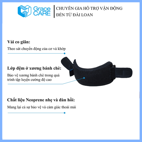 Đai bảo vệ xương bánh chè Grace Care KB224