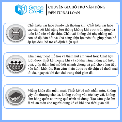 Đai chống gù lưng, điều chỉnh tư thế Grace Care LB224