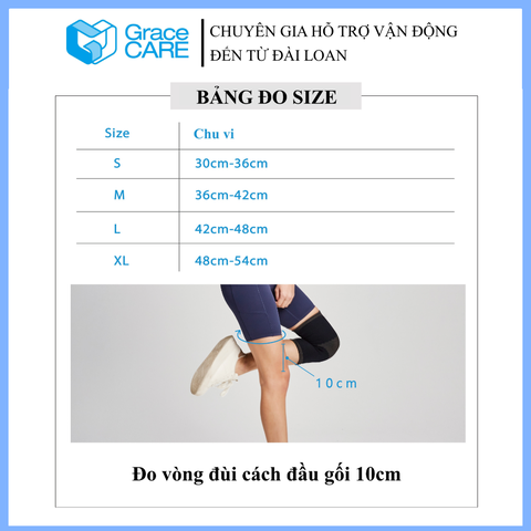 Đai bảo vệ đầu gối Grace Care KD321