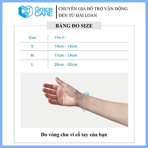 Đai nẹp cố định cổ tay Grace Care WS224