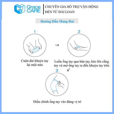 Đai bảo vệ khuỷu tay Grace Care ED320