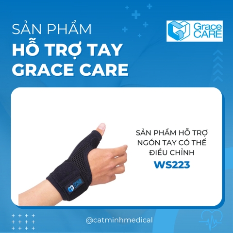 Đai nẹp cố định ngón tay cái Grace Care WS223 (dùng được cho cả 2 tay) | Đai nẹp ngón cái