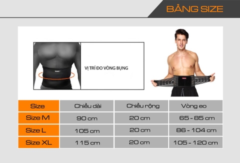 Đai lưng, cột sống có thanh nẹp, co giãn thoáng khí Aolikes AL-7996