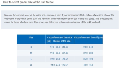 Băng ống bảo vệ bắp chân Calf Sleeve