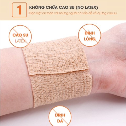Băng thể thao đàn hồi 5cm x 5m GoTape GT02