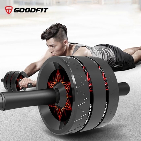 Con lăn tập bụng 3 bánh chống trượt GF603AB tặng kèm thảm