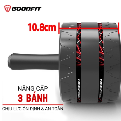 Con lăn tập bụng 3 bánh chống trượt GF603AB tặng kèm thảm