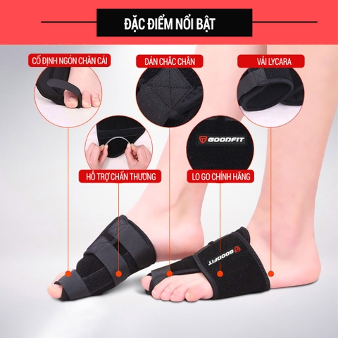 Đai Nẹp Bảo Vệ Gan Bàn Chân, Ngón Chân Cái GoodFit GF617A