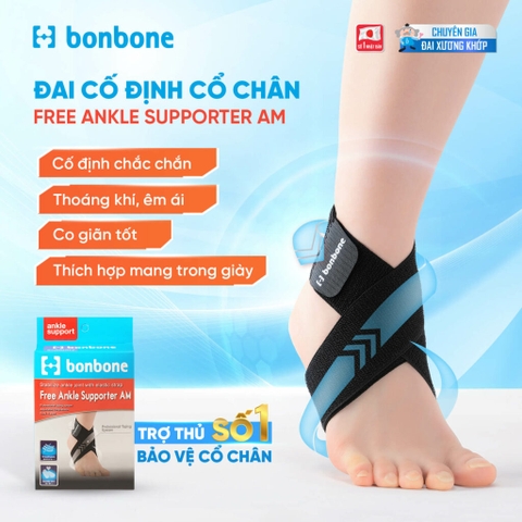 Đai cố định cổ chân bonbone Free Supporter AM