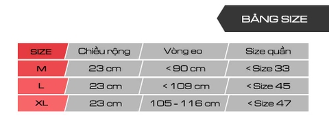 Đai lưng tập gym, bảo vệ cột sống chống đau lưng GF722WS