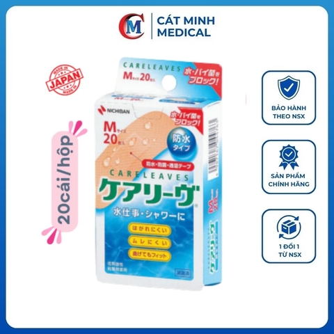 Băng dán cá nhân chống thấm nước Careleaves che phủ bảo vệ vết thương siêu tốt