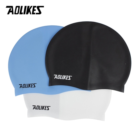 Nón bơi, mũ bơi silicone thể thao người lớn cho nam và nữ Aolikes AL-5010